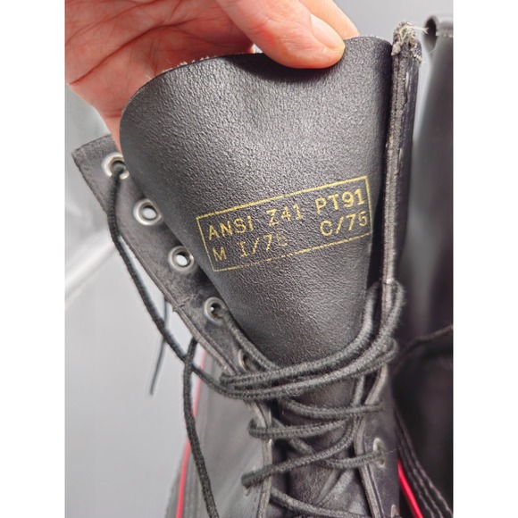 Iron Age Boots Mens 13 Black Rubber Slip Resist Sole Cushion Steel Shank‎ USA main image 5